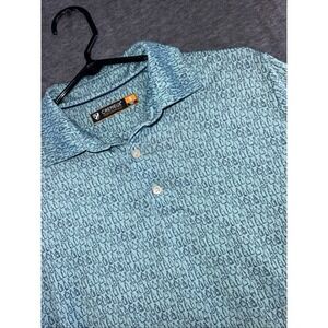 Daniel Cremieux Men's Performance Polo Shirt Liquor Bottle Print Size Small